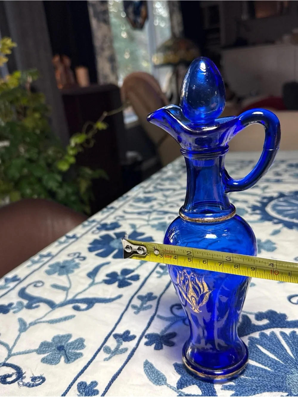 Vintage Avon Cobalt Blue Decanter Vase Pitcher Classic Ralph Cottage Country